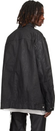 Rick Owens DRKSHDW Black Temple Jumbo Worker Denim Jacket