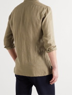 Kiton - Slim-Fit Linen-Gauze Shirt - Neutrals