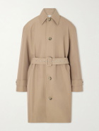 AMI PARIS - Belted Woven Trench Coat - Neutrals