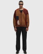 By Parra Your Stupid Shed Knitted Cardigan Brown Zippers & Cardigans