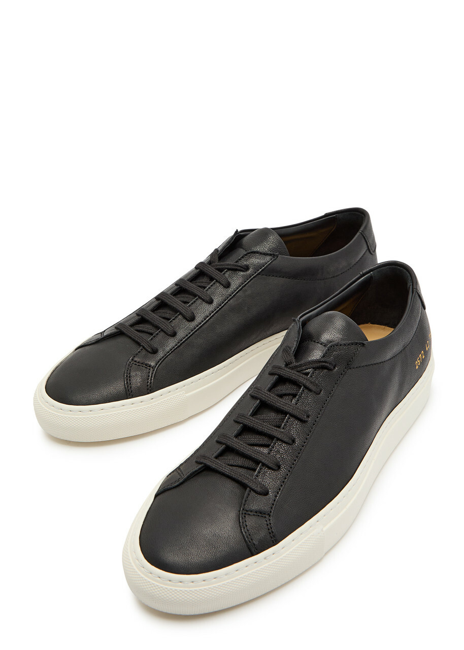 Common Projects Achilles Premium Leather Sneakers Black