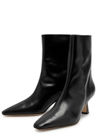 Aeyde Elina 55 Leather Ankle Boots Black