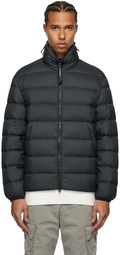 C.P. Company Grey Down Stand Collar Puffer Jacket