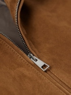 Altea - Suede Bomber Jacket - Brown