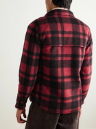 Polo Ralph Lauren - Polo Country Checked Padded Recycled-Fleece Overshirt - Red