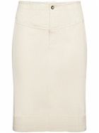 BOTTEGA VENETA - Compact Cotton Rib Jersey Skirt
