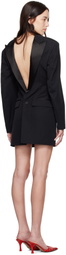 Dsquared2 Black Flipside Blazer Minidress