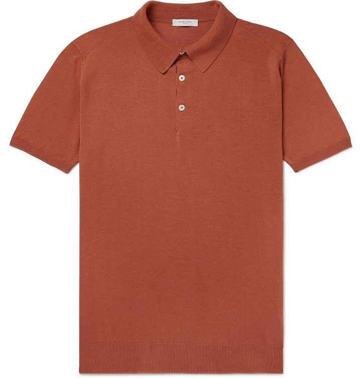 Photo: Boglioli - Slim-Fit Garment-Dyed Cotton Polo Shirt - Men - Orange