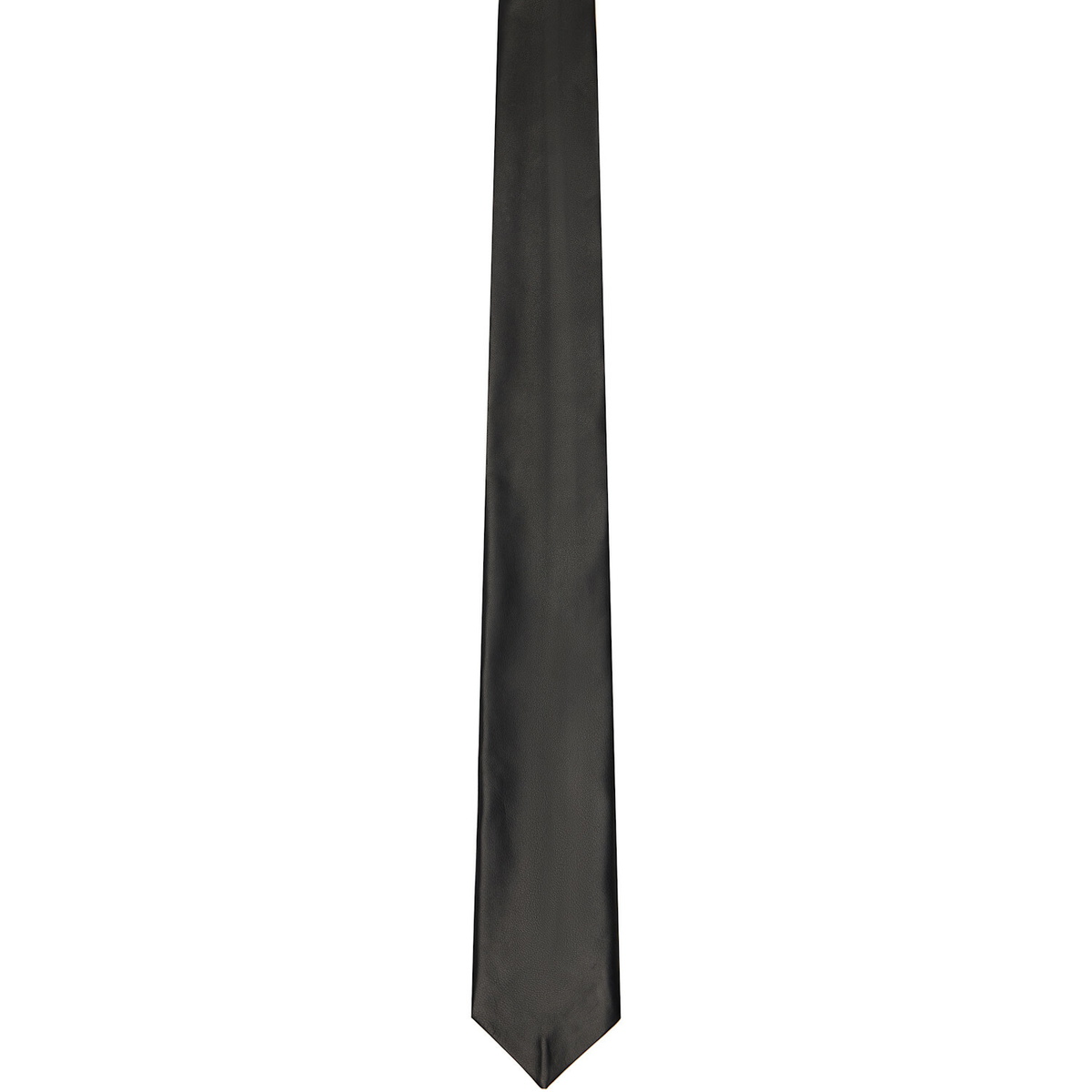 Ernest W. Baker Black Leather Tie