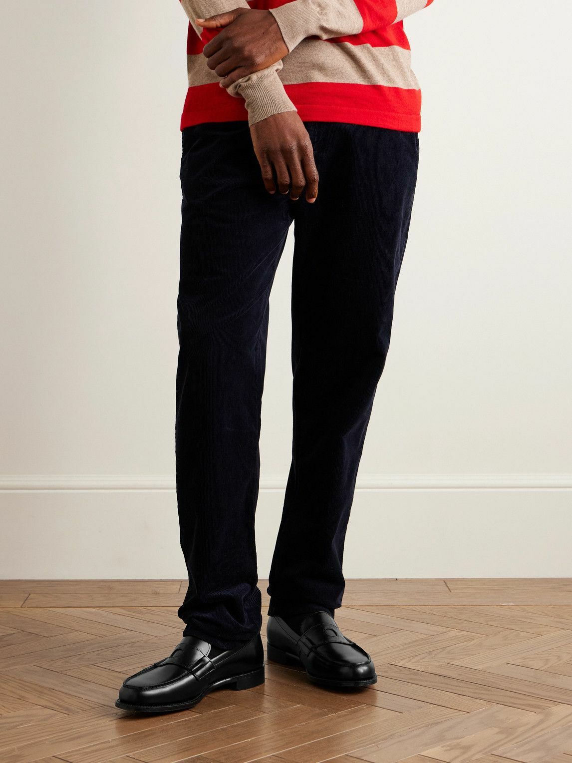 Drake's - Charles Leather Penny Loafers - Black