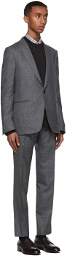 Ermenegildo Zegna Grey Wool & Silk Prince of Wales Suit