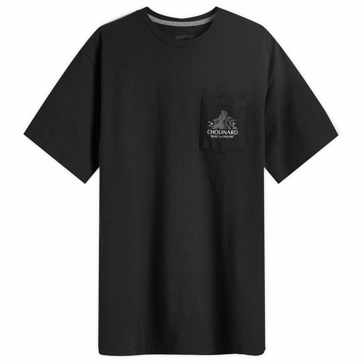 Patagonia Men's Chouinard Crest Pocket Responsibili-T-Shirt in Ink Black