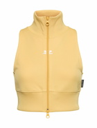 COURREGES Interlock Tracksuit Cropped Vest