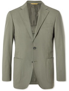 CANALI - Kei Slim-Fit Stretch-Cotton Twill Suit Jacket - Green - IT 46