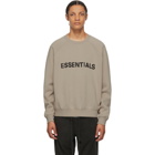 Essentials Taupe Crewneck Pullover Sweatshirt