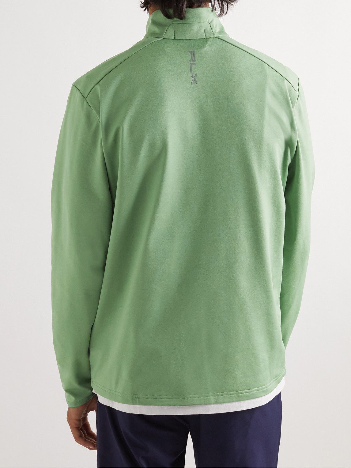 RLX Ralph Lauren - Logo-Print Recycled Tech-Jersey Half-Zip Golf Top -  Green RLX Ralph Lauren