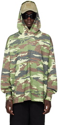 Acne Studios Green Camo Hoodie