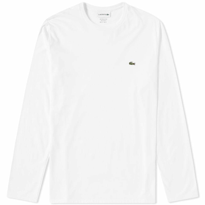 Photo: Lacoste Long Sleeve Classic Tee White