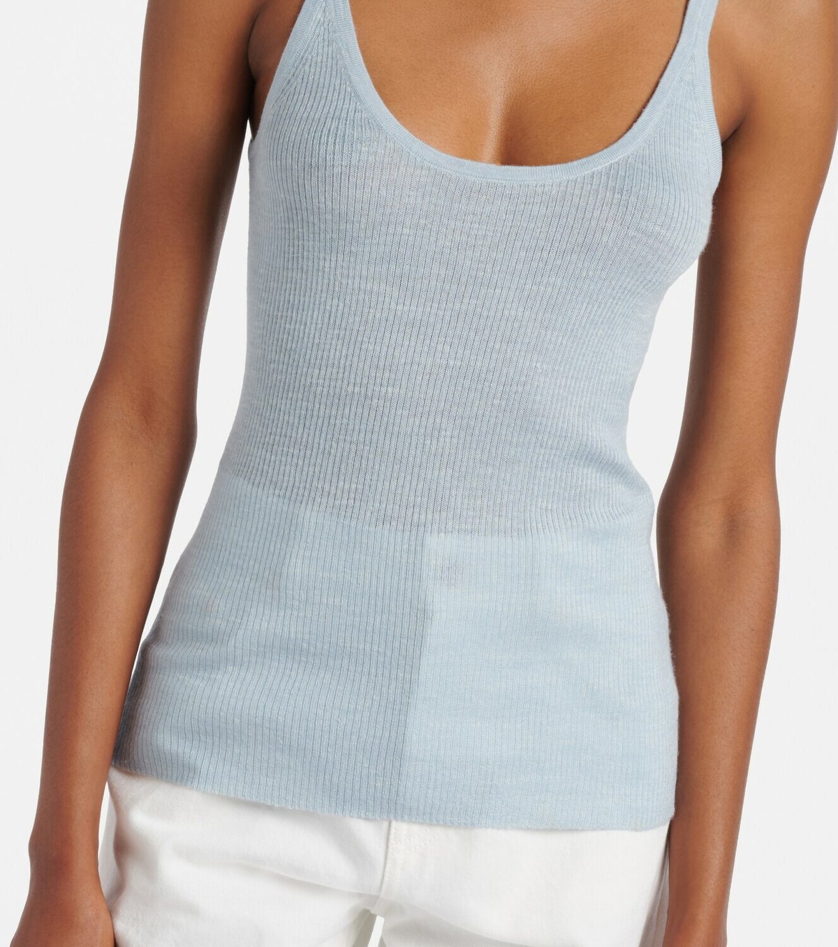 Gabriela Hearst Cinxia cashmere, silk, and hemp tank top