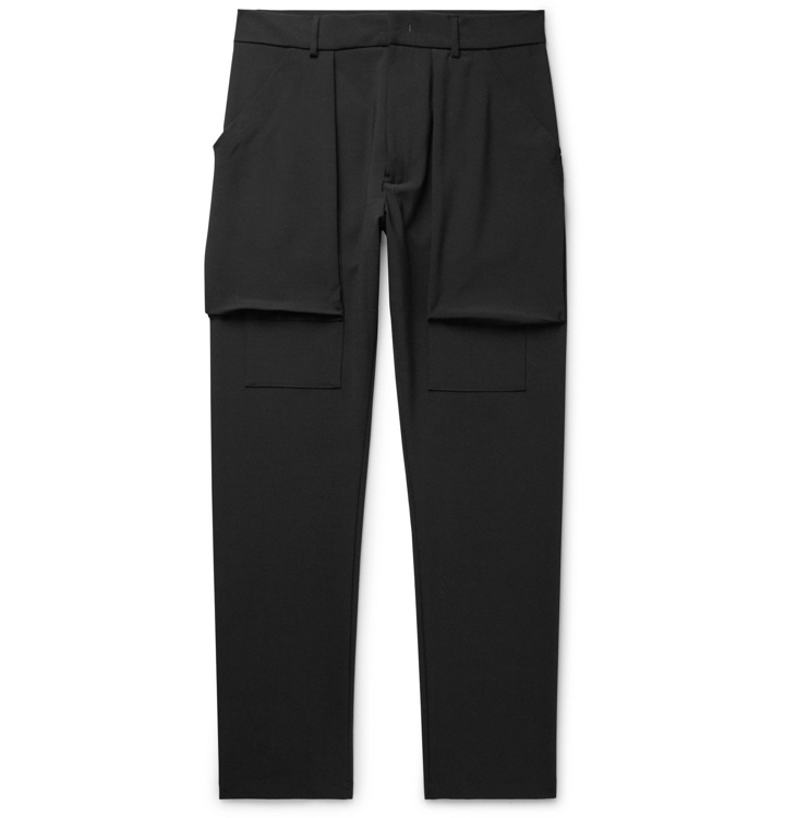 Photo: 424 - Black Slim-Fit Woven Cargo Trousers - Black