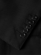 TOM FORD - Slim-Fit Double-Breasted Wool and Silk-Blend Suit Jacket - Black