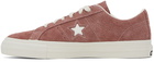 Converse Burgundy One Star Pro Sneakers