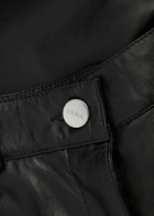 Arma Catania Wide-leg Leather Trousers Black