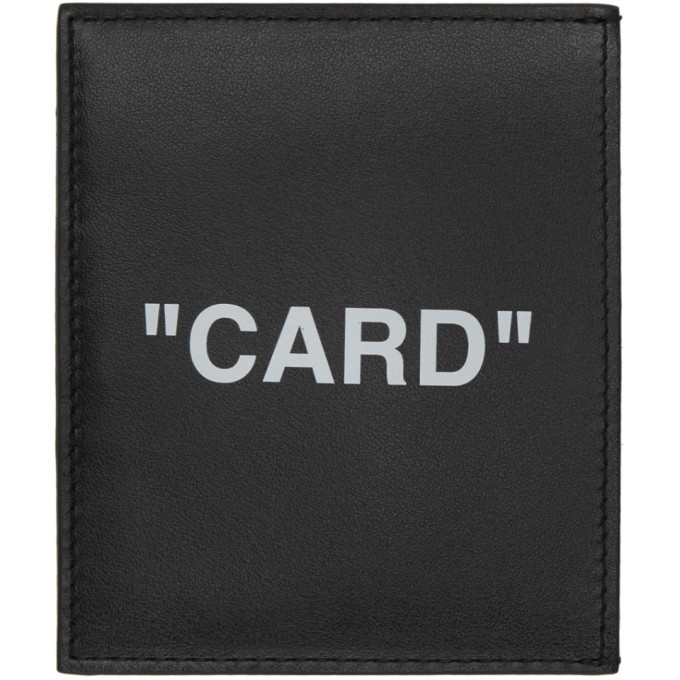 Photo: Off-White Black Quote Card Holder