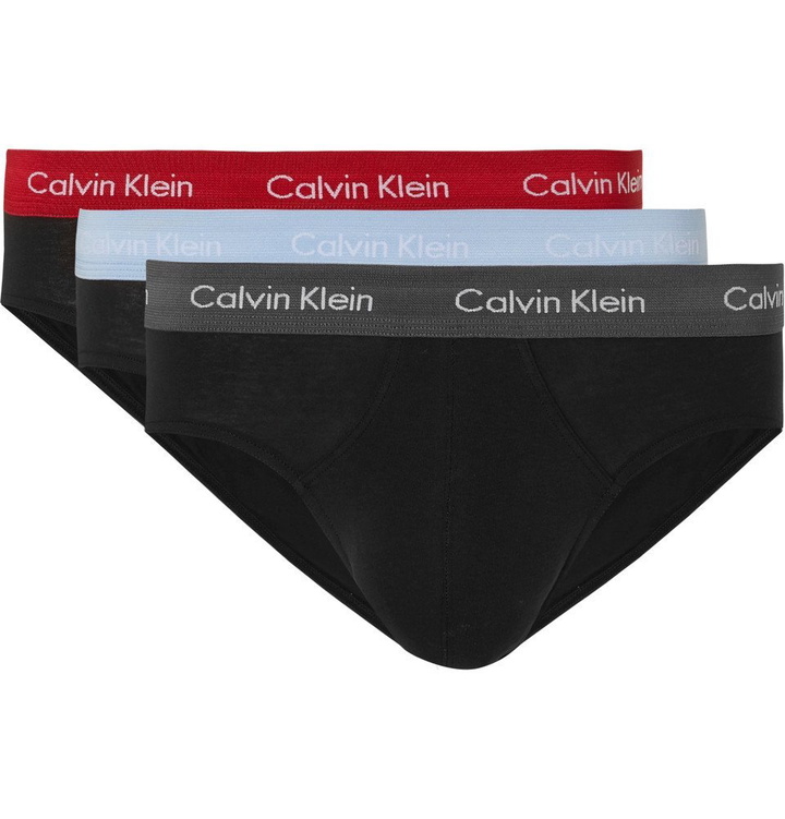 Photo: Calvin Klein Underwear - Three-Pack Stretch-Cotton Briefs - Multi