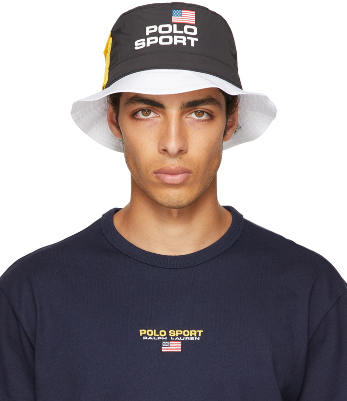 Photo: Polo Ralph Lauren Black & White 'Polo Sport' Bucket Hat