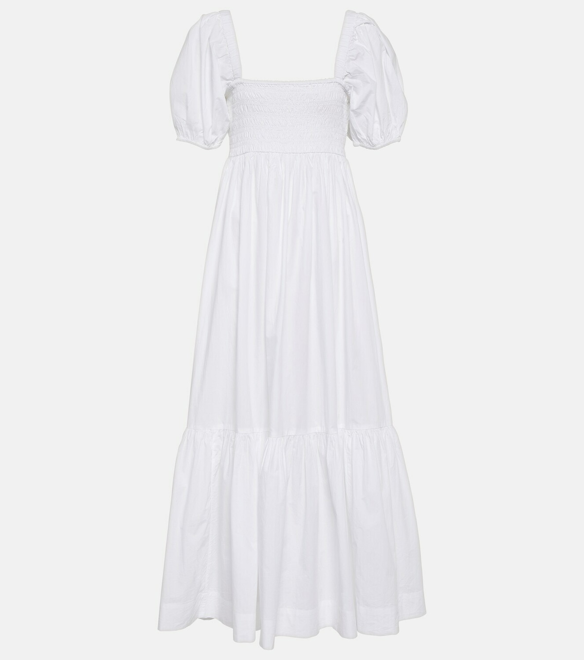 Taryn 100% Cotton Open Back Knit Maxi Dress in Smoke