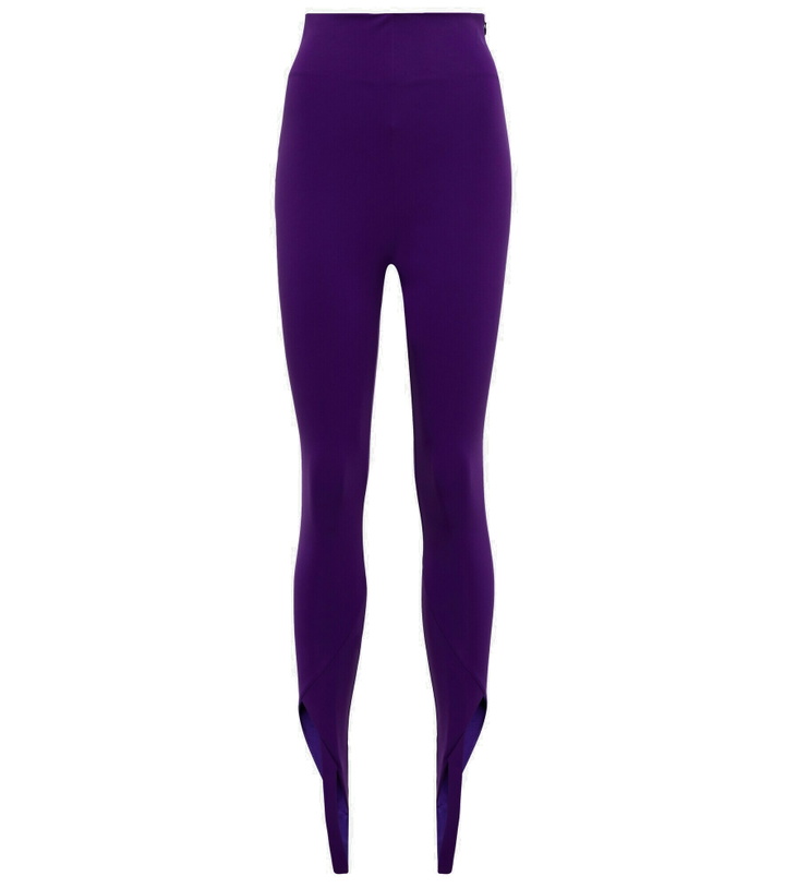 Photo: The Attico - Jamie high-rise stirrup leggings