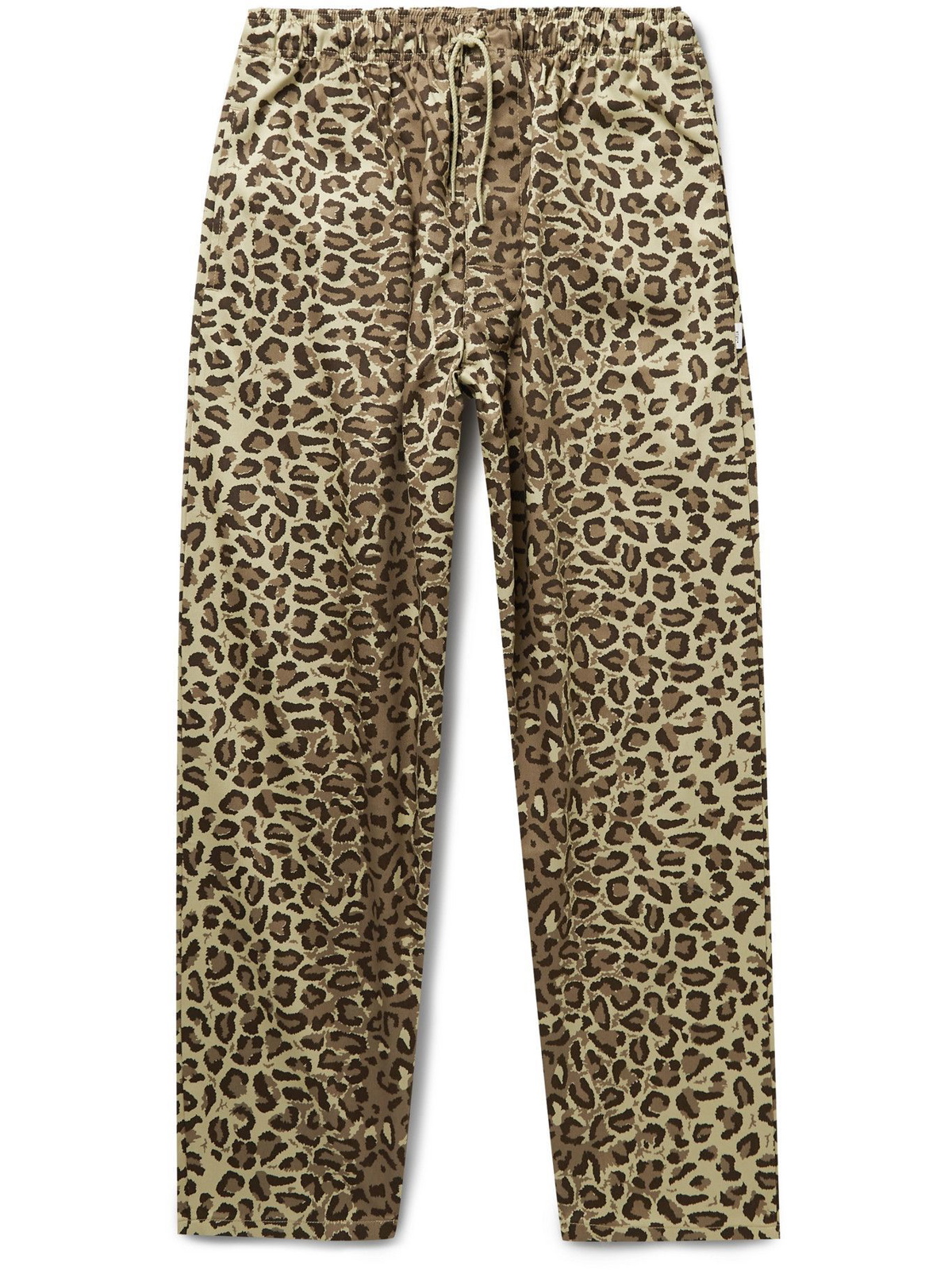WTAPS - Seagull Leopard-Print Cotton-Twill Drawstring Trousers 