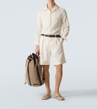 Brunello Cucinelli Striped thong sandals