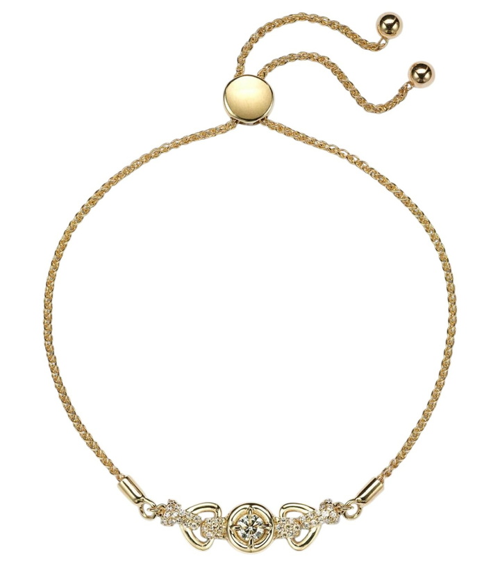 Photo: Stone and Strand Rossellini 14kt gold bracelet with diamonds