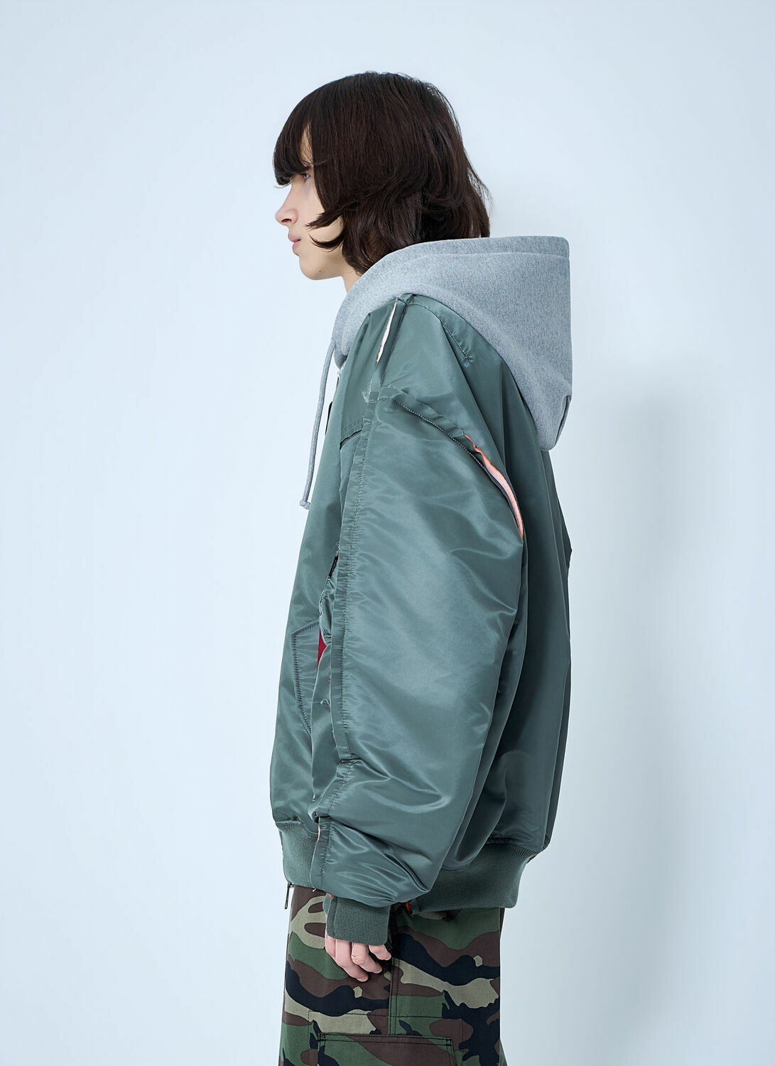 VETEMENTS Bomber Jacket with Attached Hood