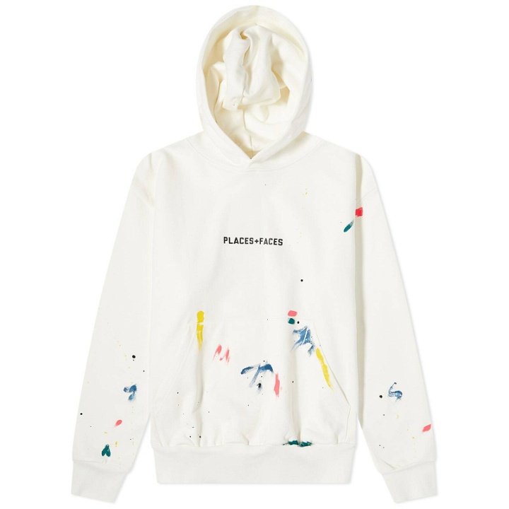 Photo: PLACES+FACES Paint Splat Hoody in White