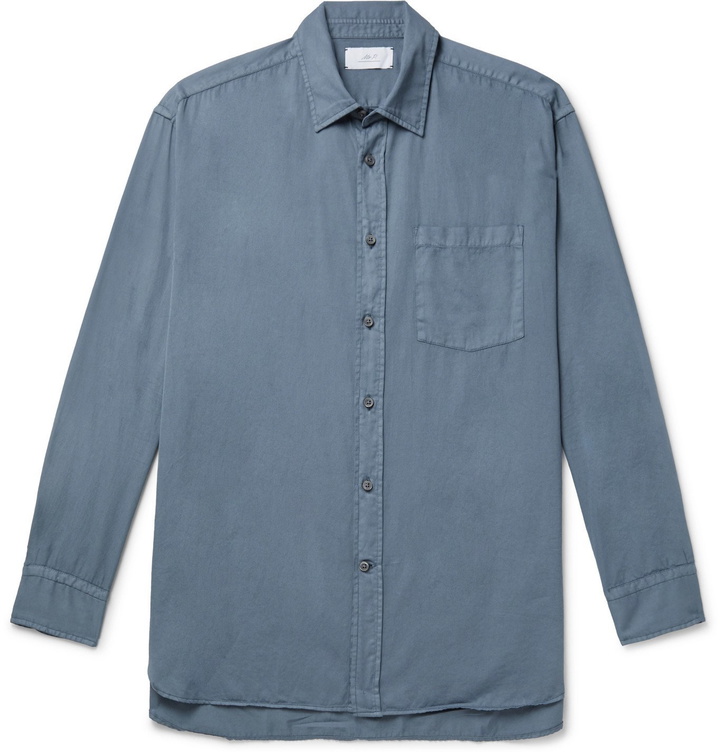 Photo: Mr P. - Cotton Shirt - Blue