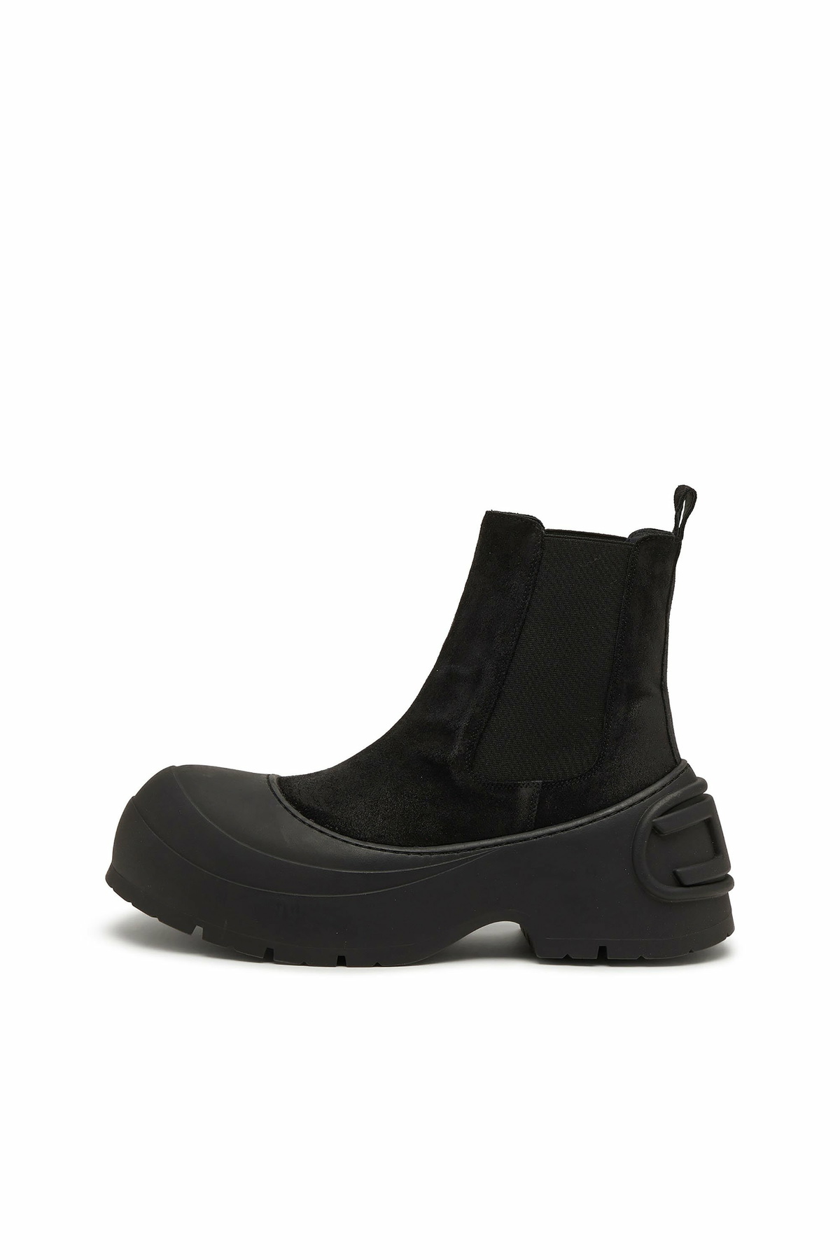 Diesel D-Donald-Chelsea boots in waxed suede and rubber - Boots Mens in Black