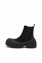 Diesel D-Donald-Chelsea boots in waxed suede and rubber - Boots Mens in Black