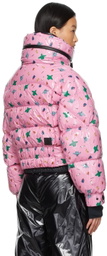 Moncler Genius 3 Moncler Grenoble Pink Cropped Down Jacket