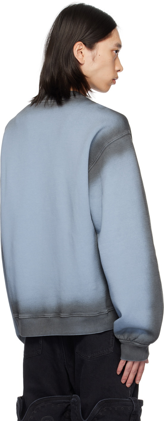 Y/Project Blue Pinched Logo Sweatshirt