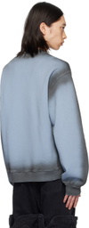 Y/Project Blue Pinched Logo Sweatshirt