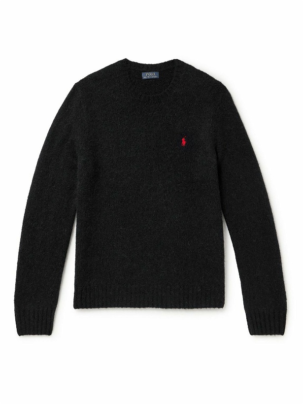 Photo: Polo Ralph Lauren - Logo-Embroidered Knitted Sweater - Black
