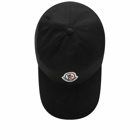 Moncler Men's Logo Cap in Black