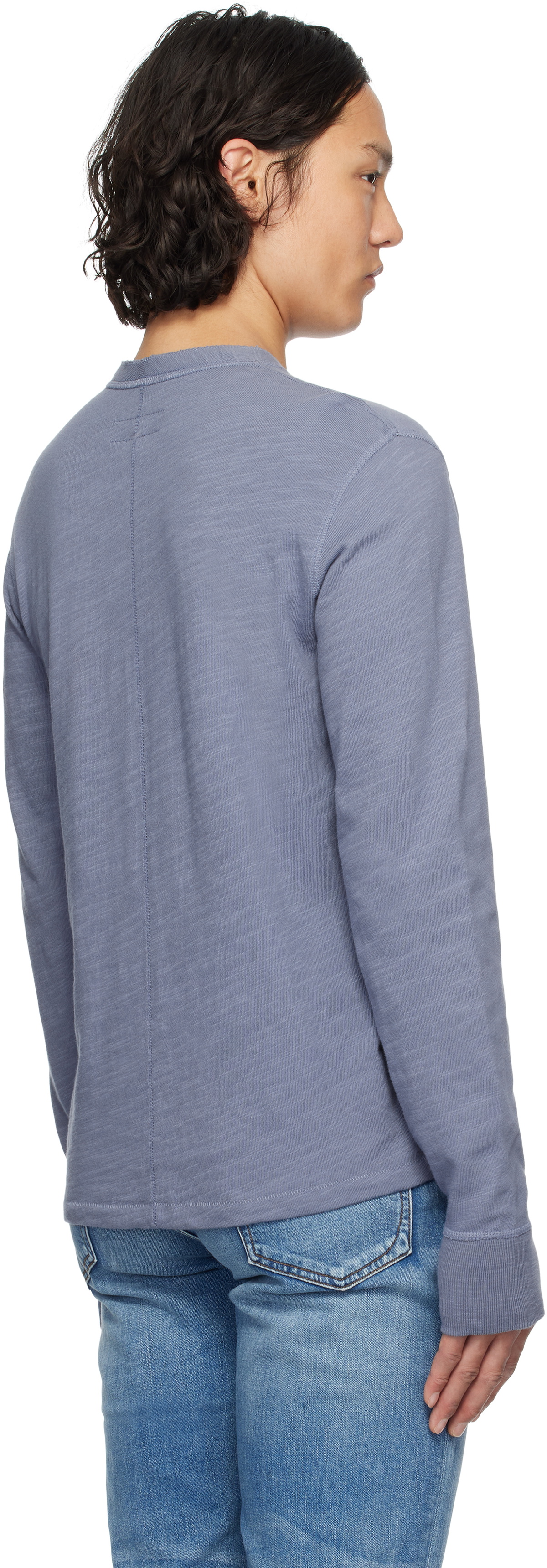 rag & bone Blue Classic Flame Henley