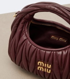 Miu Miu Wander Mini matelassé leather top-handle bag