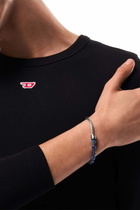 Diesel Lapis Beaded Bracelet - Bracelets - Unisex - Silver
