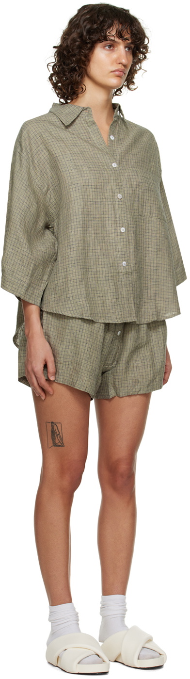 Deiji Studios Khaki 'The 03' Pyjamas Set