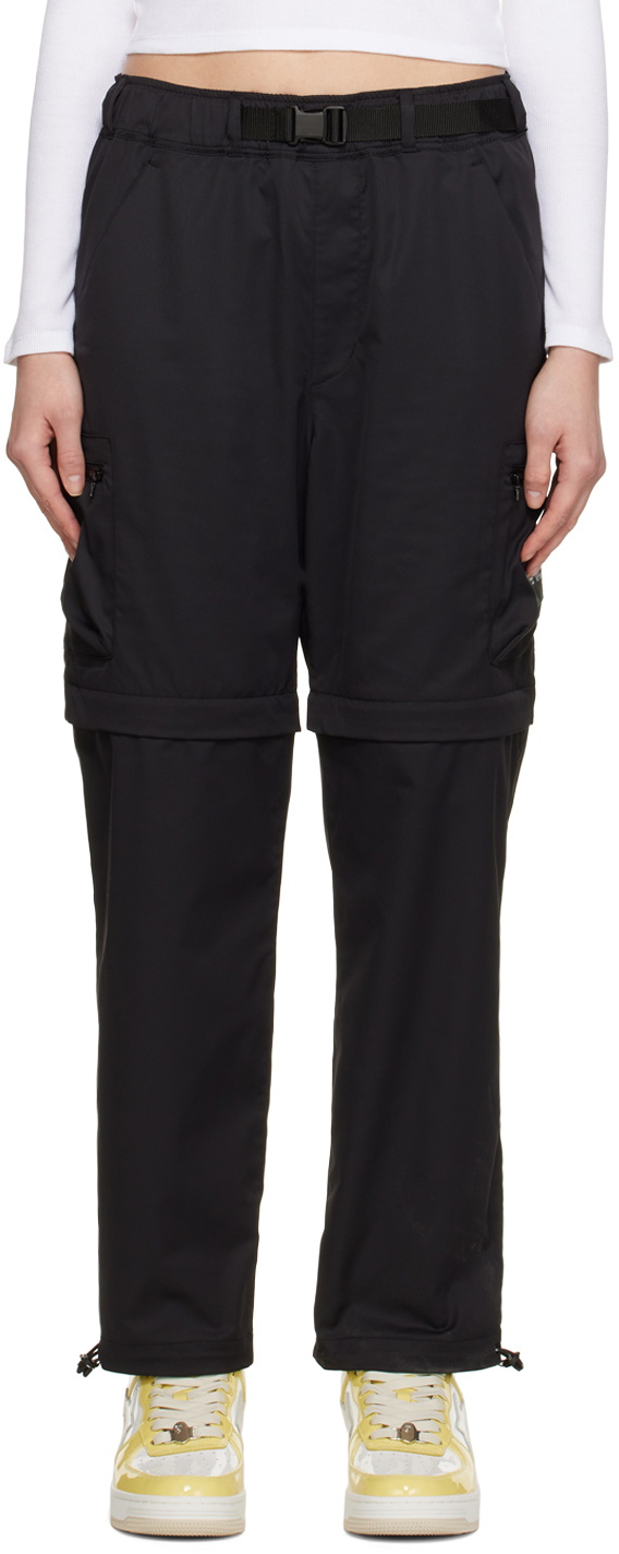 BAPE Black Detachable Relaxed Trousers A Bathing Ape